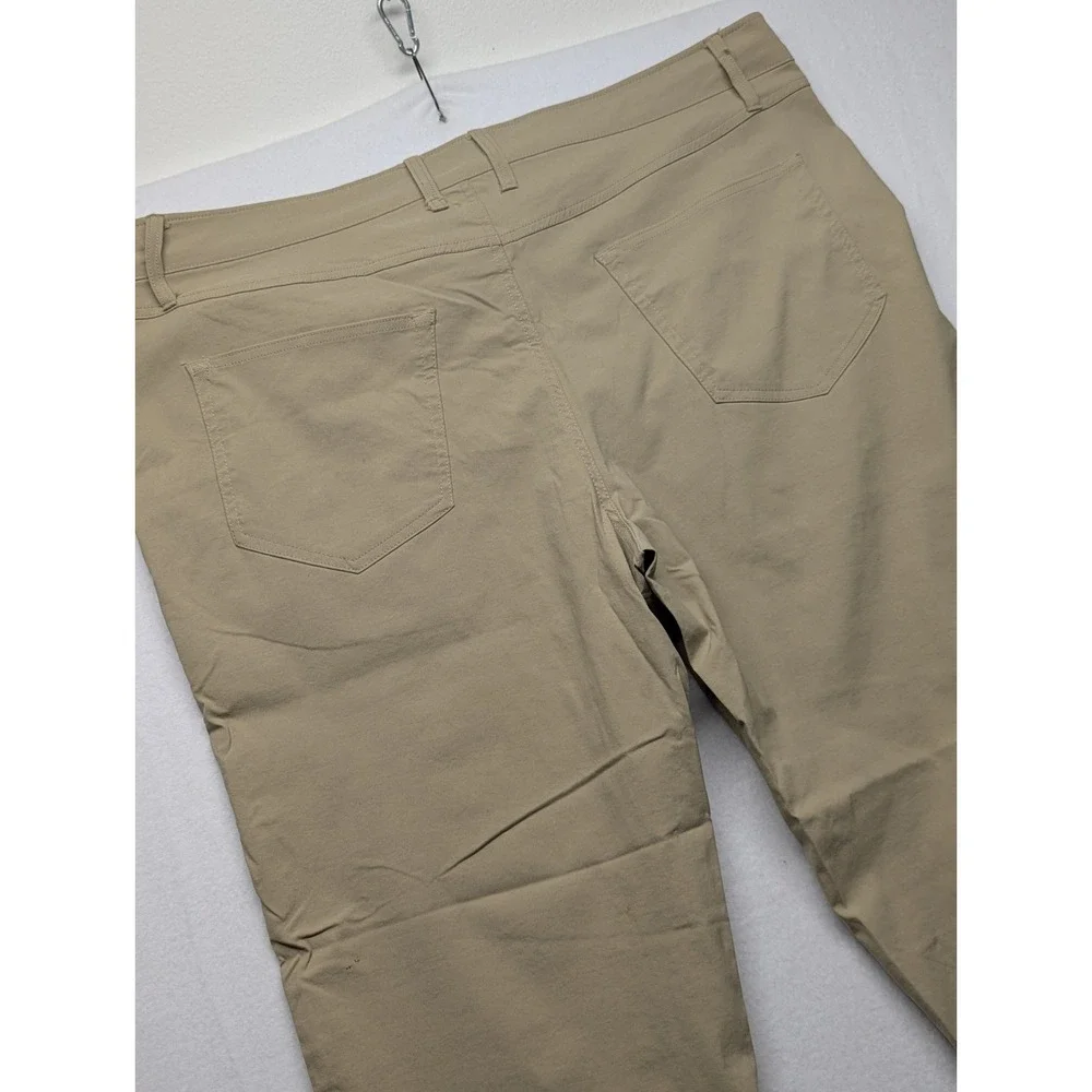 Weatherproof Vintage Men's Straight Fit Khaki Chino Pants 42x30 Stretch Tan